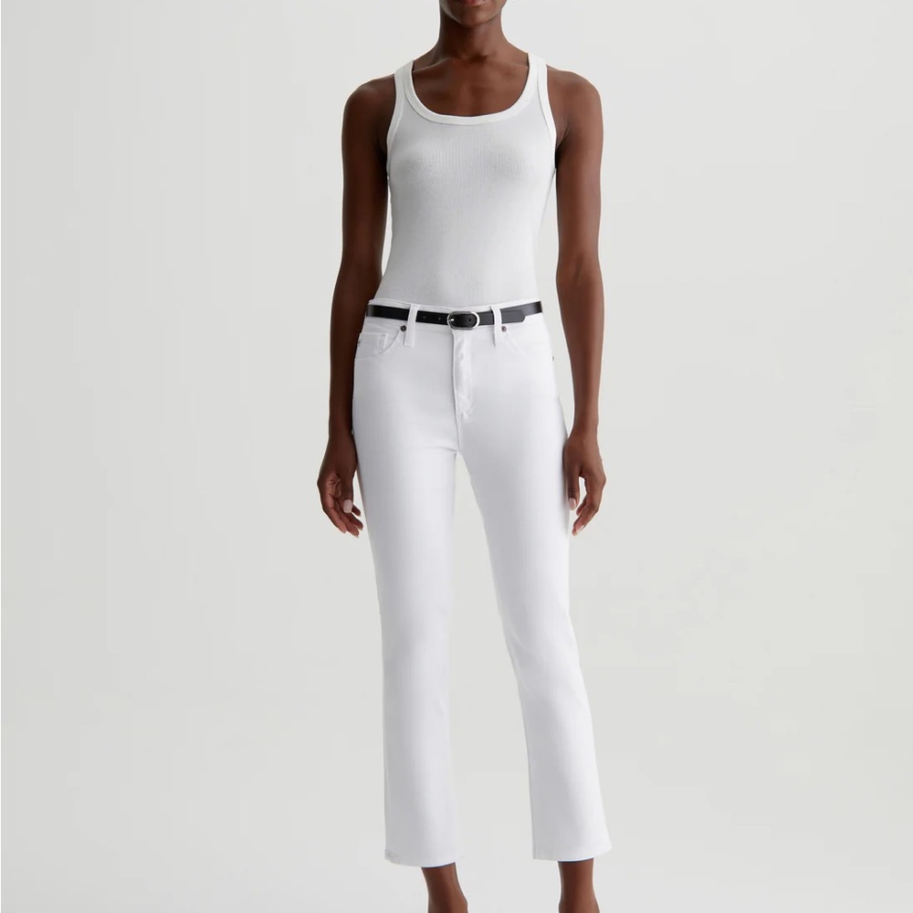 AG Mari white Crop Skinny Jeans NWT